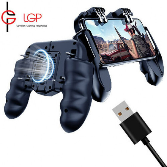 LGP LAMTECH COOLING GAMEPAD 6-FINGER PUBG FOR ANDROID & IOS WITH USB - (LGP021653)