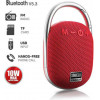 SONIC GEAR BT5.3 PORTABLE WIRELESS SPEAKER WITH FM RED - (SONICGO1RED)