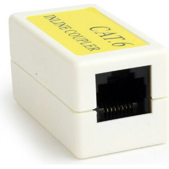 CABLEXPERT CAT6 LAN COUPLER WHITE - (NCA-LC6-01)