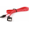 CABLEXPERT SERIAL ATA III 30CM DATA CABLE WITH 90 DEGREE BENT CONNECTOR METAL CLIPS BULK - (CC-SATAM-DATA90-0.3M)