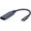 CABLEXPERT USB TYPE-C TO DISPLAYPORT FEMALE ADAPTER SPACE GREY RETAIL PACK - (A-USB3C-DPF-01)