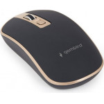 GEMBIRD WIRELESS OPTICAL MOUSE BLACK-GOLD - (MUSW-4B-06-BG)