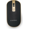 GEMBIRD WIRELESS OPTICAL MOUSE BLACK-GOLD - (MUSW-4B-06-BG)