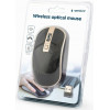 GEMBIRD WIRELESS OPTICAL MOUSE BLACK-GOLD - (MUSW-4B-06-BG)