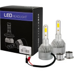 M-Tech H3 Led Set C6 12/24V 6.500K 10.000lm 80W ����� �� Cob Epistar 1021 Led ��� ������������ - 2 ���.