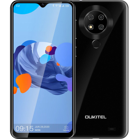 Oukitel Smartphone C19 Pro, 6.49'', 4/64GB, Android 10 Go Edition, ����� - (C19PRO-BK)