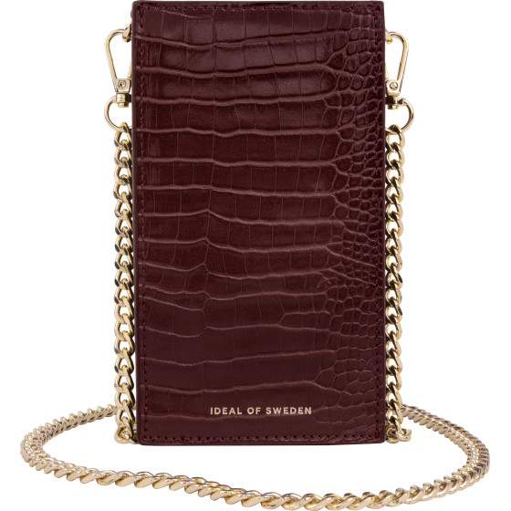 Ideal Of Sweden Ella Phone Pouch Universal Scarlet Croco - (IDPPAW21-326)