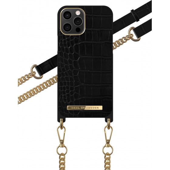 Ideal Of Sweden ���� ������ Iphone 12 Pro Max Jet Black Croco - (IDNCSS20-I2067-207)
