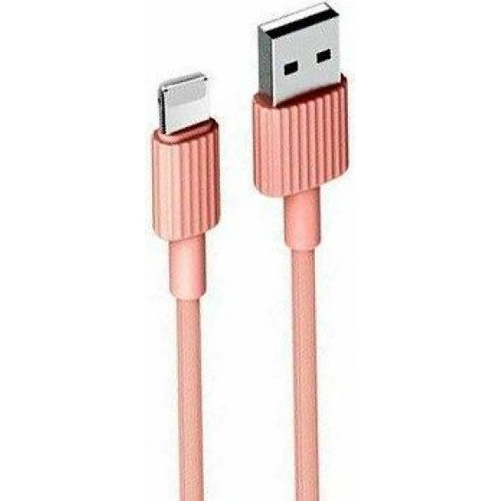 XO NB156 Usb Cable For Lightning Pink - (6920680871926)