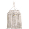 GloboStar Algeria Boho - ������� - Macrame �������� ��������� ������ �������� 1 x E27 ������ ����������� ���� ���������� �� ������ D40 x H50cm - (36202)