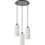 Homelighting SE21-BL-4-3BL-GL3 Adept Tube Pendant White Glass+ - (77-9002)