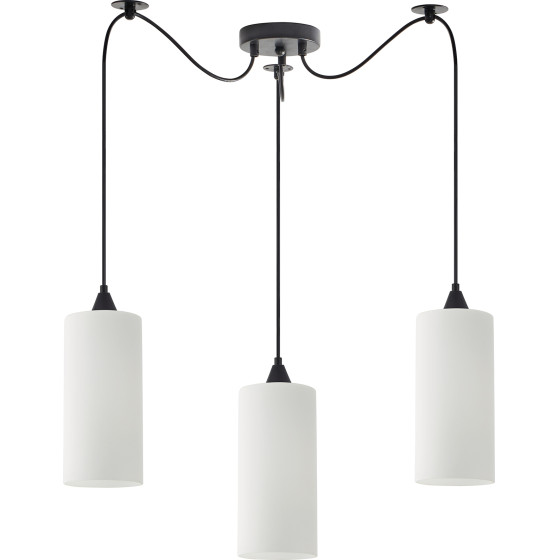Homelighting SE21-BL-4-BL3-GL3 Adept Tube Pendant White Glass+ - (77-9001)