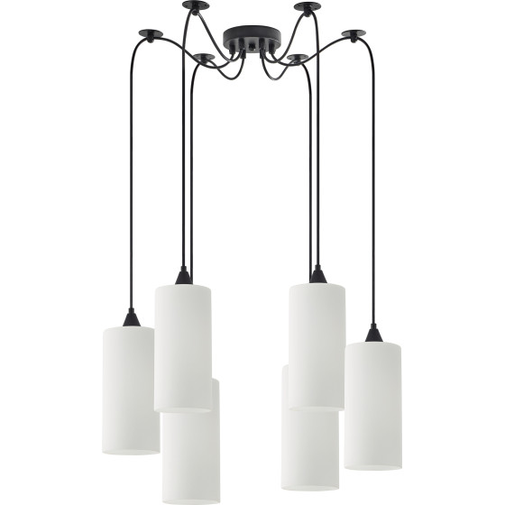 Homelighting SE21-BL-4-BL6-GL3 Adept Tube Pendant White Glass+ - (77-9004)