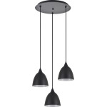 Homelighting SE21-BL-B10-3BL-MS2 Adept Pendant Black Metal Shade + - (77-9047)