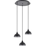 Homelighting SE21-BL-B10-3BL-MS3 Adept Pendant Black Metal Shade + - (77-9055)