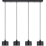Homelighting SE21-BL-B10-4BL-MS1 Adept Pendant Black Metal Shade+ - (77-9040)