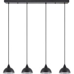 Homelighting SE21-BL-B10-4BL-MS3 Adept Pendant Black Metal Shade + - (77-9056)