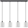 Homelighting SE21-BL-B10-4BL-SH1 Adept Pendant White Shade Pendant+ - (77-9021)