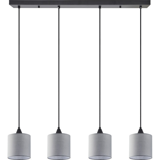 Homelighting SE21-BL-B10-4BL-SH2 Adept Pendat Grey Shade Pendant+ - (77-9022)