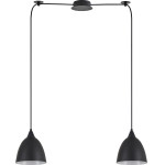 Homelighting SE21-BL-B10-BL2-MS2 Adept Pendat Black Metal Shade + - (77-9044)
