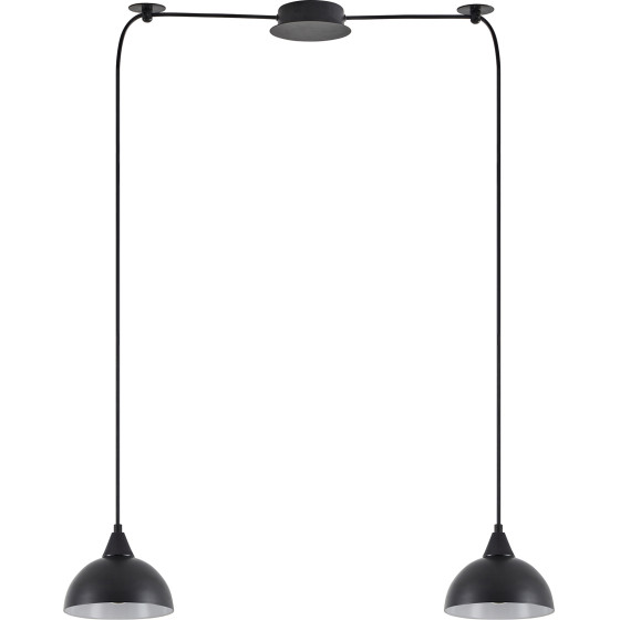 Homelighting SE21-BL-B10-BL2-MS3 Adept Pendant Black Metal Shade + - (77-9052)