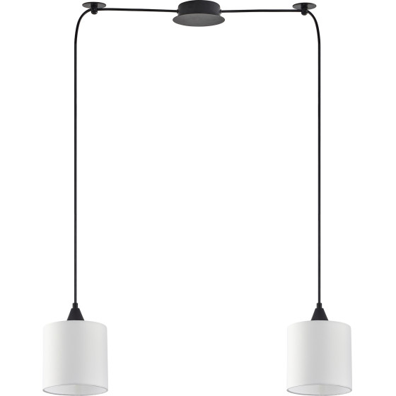 Homelighting SE21-BL-B10-BL2-SH1 Adept Pendat White Shade Pendant+ - (77-9012)