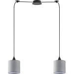 Homelighting SE21-BL-B10-BL2-SH2 Adept Pendant Grey Shade Pendant + - (77-9013)