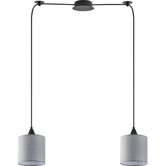 Homelighting SE21-BL-B10-BL2-SH2 Adept Pendant Grey Shade Pendant + - (77-9013)