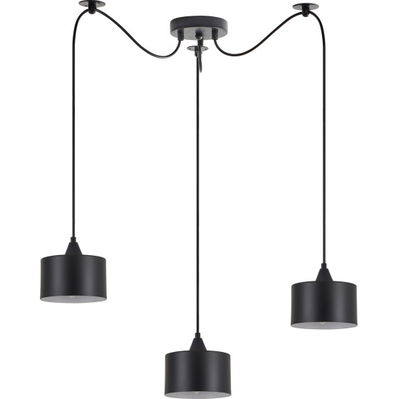 Homelighting SE21-BL-B10-BL3-MS1 Adept Pendant Black Metal Shade+ - (77-9038)