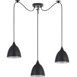 Homelighting SE21-BL-B10-BL3-MS2 Adept Pendant Black Metal Shade + - (77-9046)