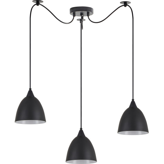 Homelighting SE21-BL-B10-BL3-MS2 Adept Pendant Black Metal Shade + - (77-9046)