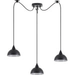 Homelighting SE21-BL-B10-BL3-MS3 Adept Pendant Black Metal Shade + - (77-9054)