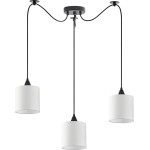 Homelighting SE21-BL-B10-BL3-SH1 Adept Pendant White Shade Pendant + - (77-9015)