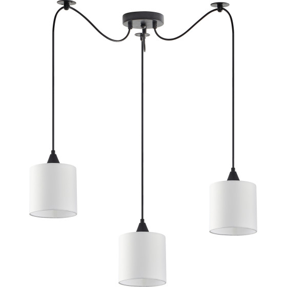 Homelighting SE21-BL-B10-BL3-SH1 Adept Pendant White Shade Pendant + - (77-9015)