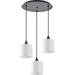 Homelighting SE21-BL-B10-BL3-SH1 Adept Pendant White Shade Pendant+ - (77-9018)