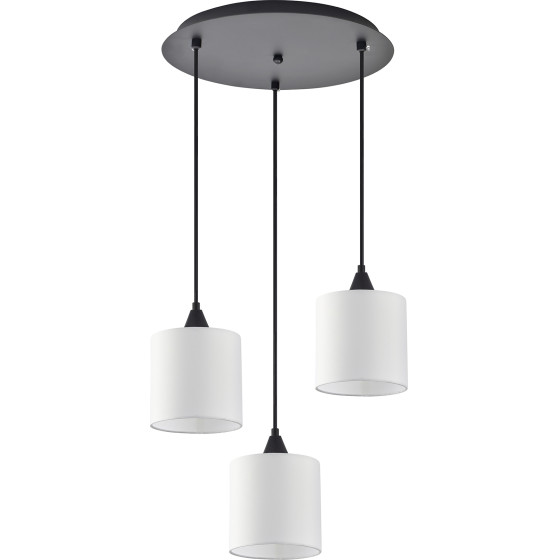 Homelighting SE21-BL-B10-BL3-SH1 Adept Pendant White Shade Pendant+ - (77-9018)