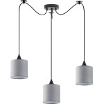 Homelighting SE21-BL-B10-BL3-SH2 Adept Pendant Grey Shade Pendanr+ - (77-9016)