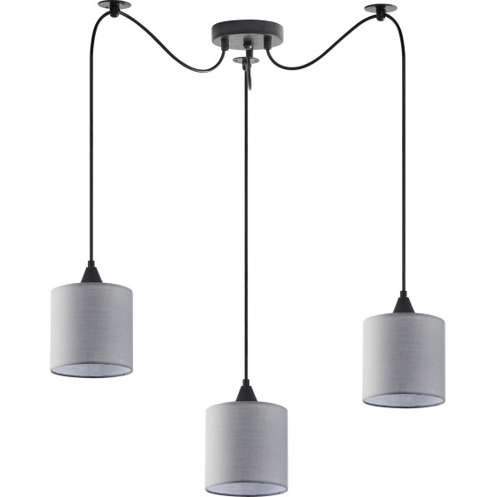 Homelighting SE21-BL-B10-BL3-SH2 Adept Pendant Grey Shade Pendanr+ - (77-9016)