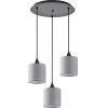 Homelighting SE21-BL-B10-BL3-SH2 Adept Pendant Grey Shade Pendant+ - (77-9019)