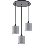 Homelighting SE21-BL-B10-BL3-SH2 Adept Pendant Grey Shade Pendant+ - (77-9019)