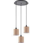 Homelighting SE21-BL-B10-BL3-SH3 Adept Pendant Brown Shade Pendant+ - (77-9020)