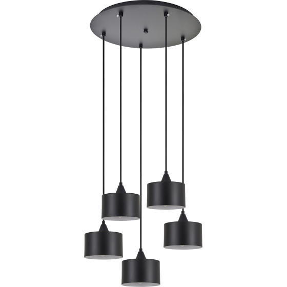 Homelighting SE21-BL-B10-BL5-MS1 Adept Pendant Black Metal Shade + - (77-9042)