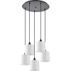 Homelighting SE21-BL-B10-BL5-SH1 Adept Pendant White Shade Pendant+ - (77-9027)