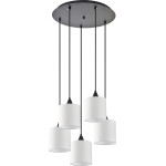 Homelighting SE21-BL-B10-BL5-SH1 Adept Pendant White Shade Pendant+ - (77-9027)