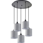 Homelighting SE21-BL-B10-BL5-SH2 Adept Pendant Grey Shade Pendant+ - (77-9028)