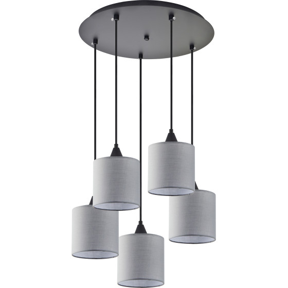 Homelighting SE21-BL-B10-BL5-SH2 Adept Pendant Grey Shade Pendant+ - (77-9028)