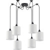Homelighting SE21-BL-B10-BL6-SH1 Adept Pendant White Shade Pendant + - (77-9024)