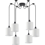 Homelighting SE21-BL-B10-BL6-SH1 Adept Pendant White Shade Pendant + - (77-9024)