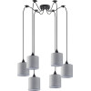 Homelighting SE21-BL-B10-BL6-SH2 Adept Pendant Grey Shade Pendant + - (77-9025)