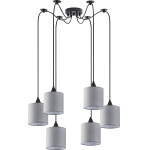 Homelighting SE21-BL-B10-BL6-SH2 Adept Pendant Grey Shade Pendant + - (77-9025)
